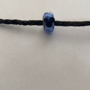 Chamilla Blue glass Mickey Mouse charm